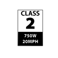 Class 2 Ebike Sticker